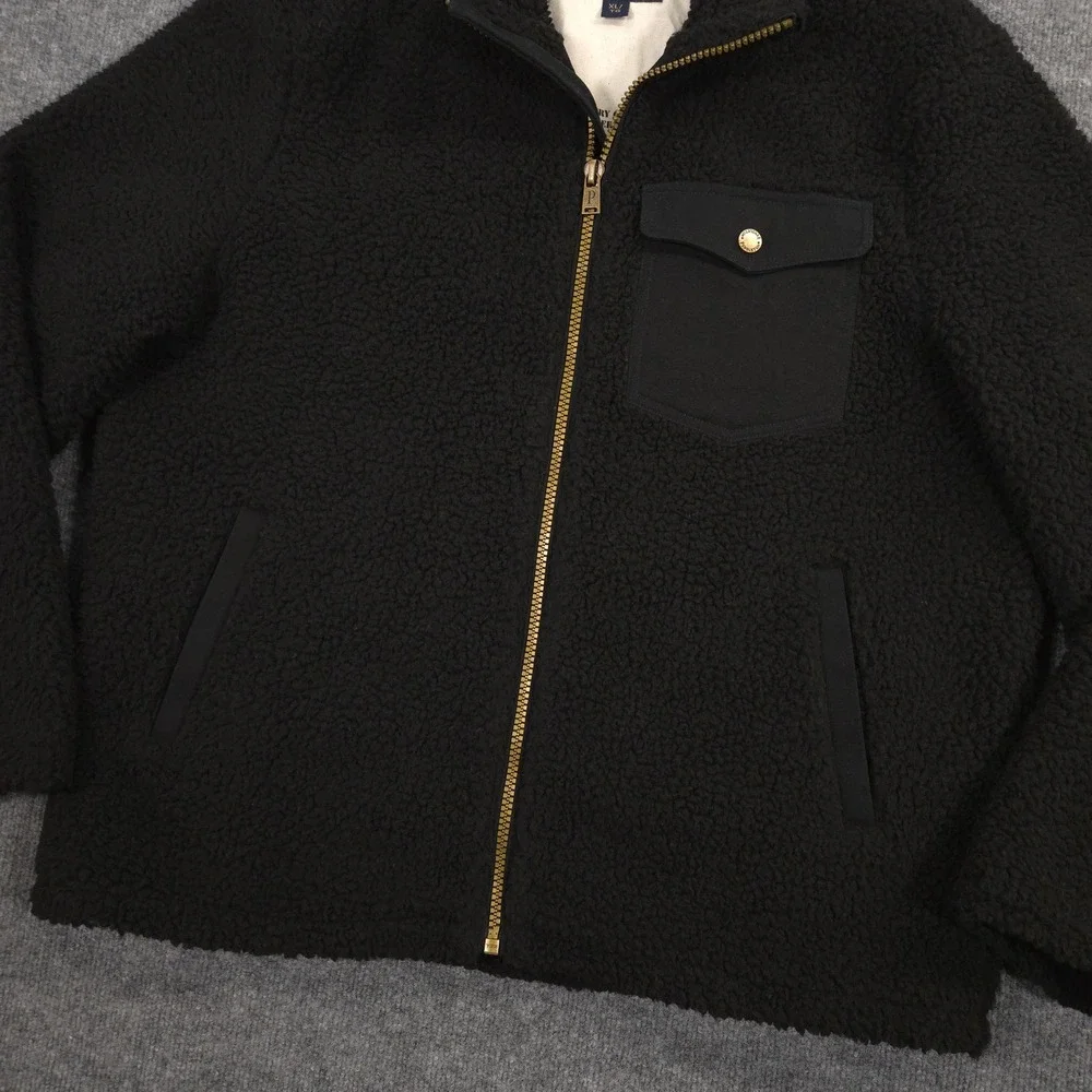Pendleton River Rock Jacket Mens XL Black Pile‎ Sherpa Fleece Full Zip Outdoor